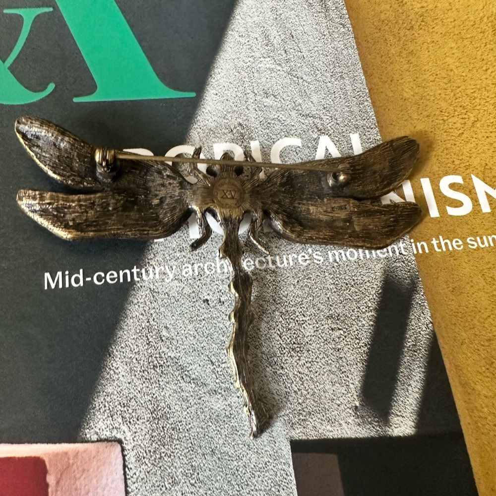 Joan Rivers Dragonfly Brooch Pin Rare - Picture 2 of 6